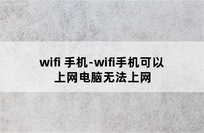 wifi 手机-wifi手机可以上网电脑无法上网